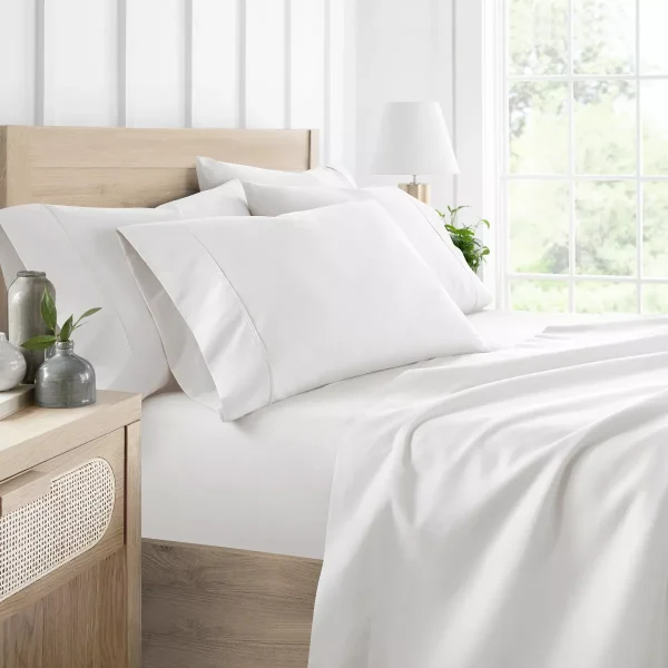 Solid 6 Piece Sheet Set - Ultra Soft, Easy Care