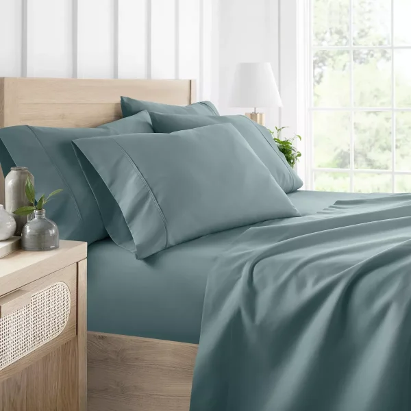 Solid 6 Piece Sheet Set - Ultra Soft, Easy Care
