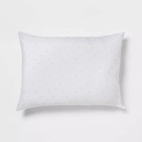 Plush Pillow Standard/Queen SoftMachine Washable White